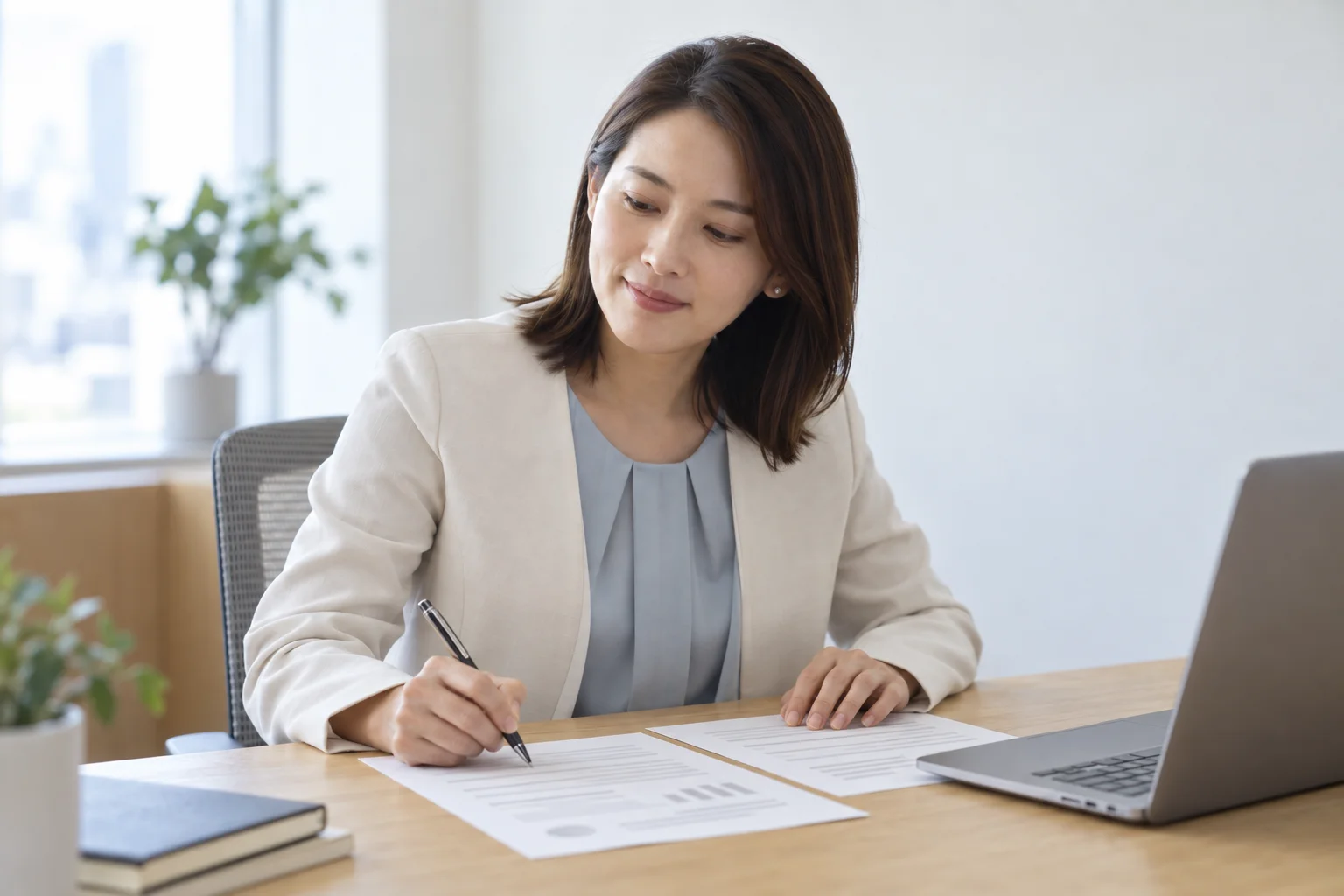 資料の内容を確認する業務イメージ